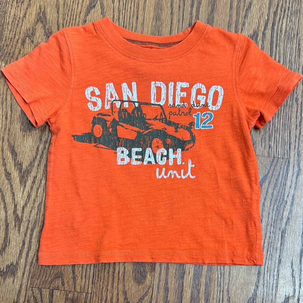 Carter's Orange San Diego Beach Tee